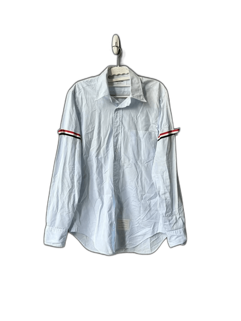 Thom Browne Thom Browne Long Sleeve Shirt with Double Stripes Size US M / EU 48-50 / 2 - 1 Thumbnail