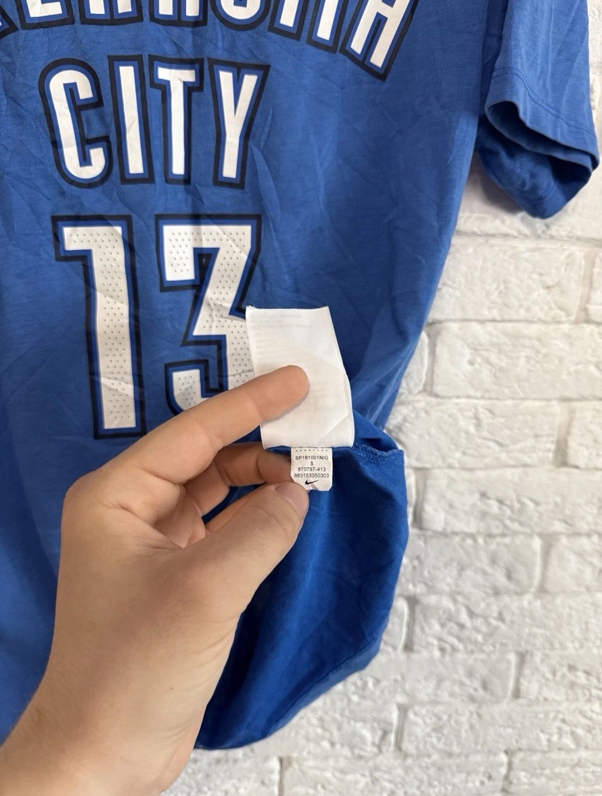 Nike Nike NBA Oklahoma City Paul George 13 T-shirt Basketball SzS Size US S / EU 44-46 / 1 - 5 Thumbnail