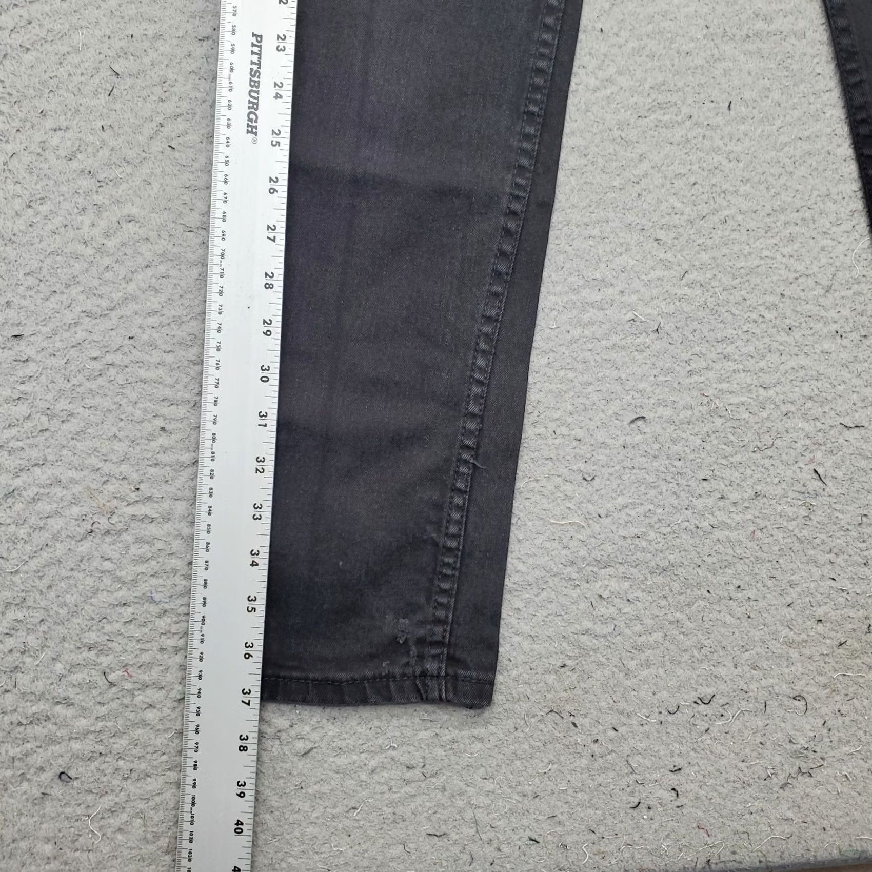 Levi's Levi's Mens 511 Straight Jeans 28 Black Denim 5-Pockets Dark Wash Vintage: No Size US 28 / EU 44 - 3 Thumbnail