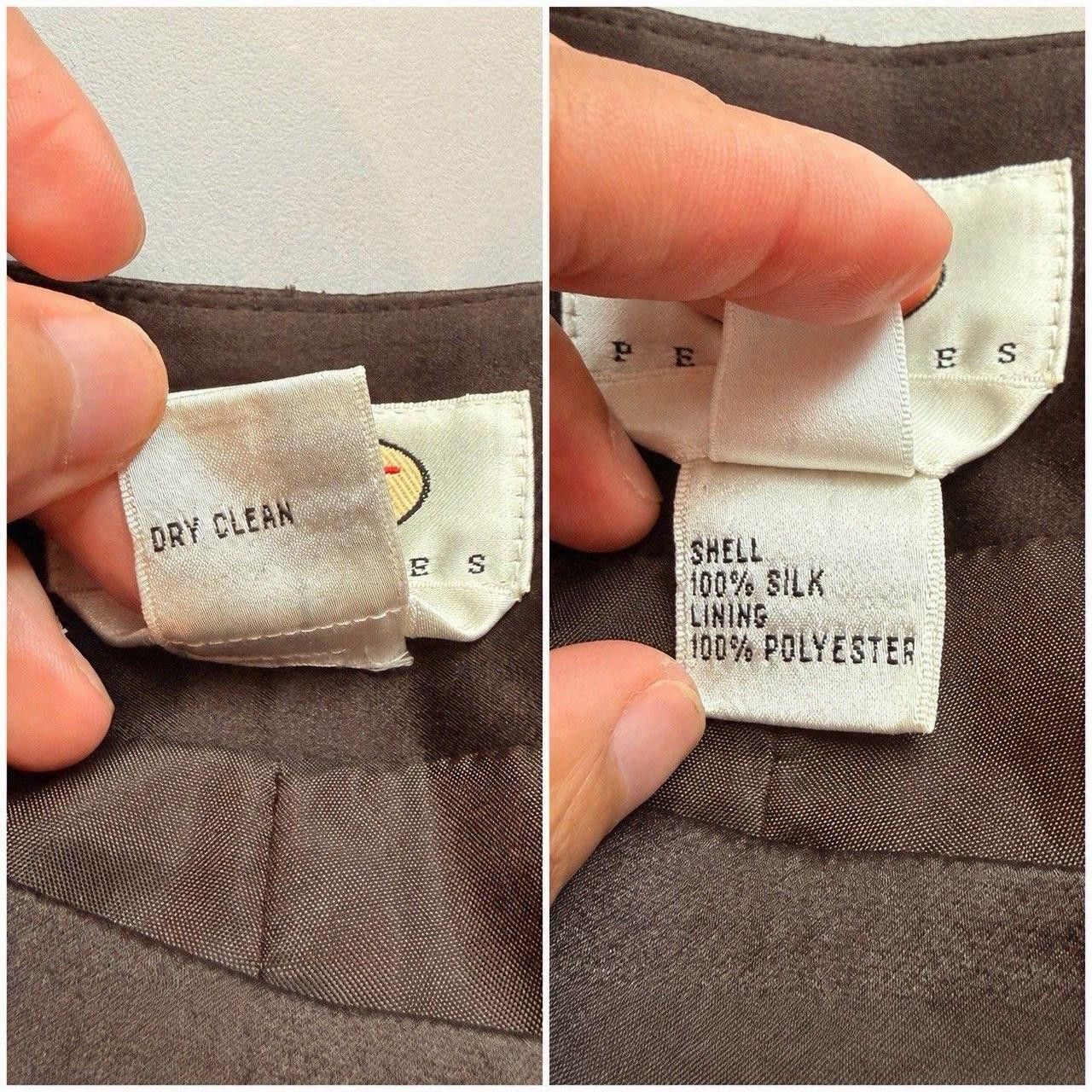 Talbots NWT Vtg 90's Talbots Silk Pants 10P Bronze Brown High Waist ...