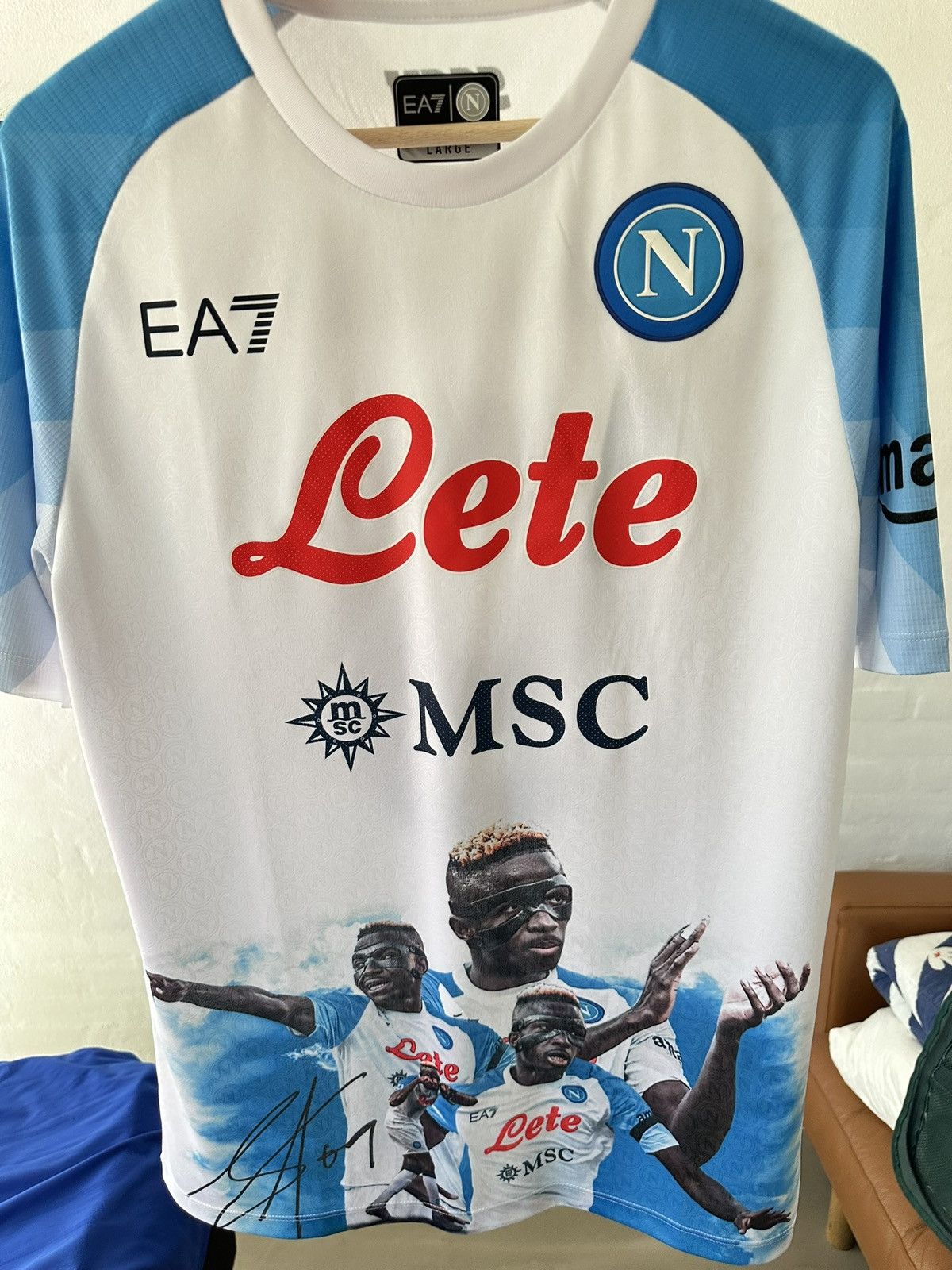 Emporio Armani Victor Osimhen Napoli GAME FACE shirt Size US L / EU 52-54 / 3 - 4 Thumbnail