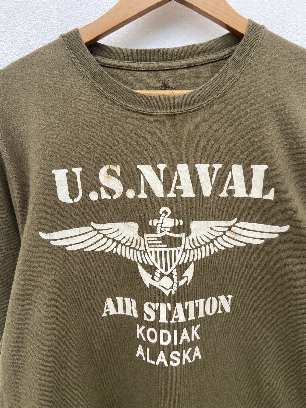 Vintage 🔥 Vintage Houston t shirt long sleeve US NAVAL air station Size US M / EU 48-50 / 2 - 3 Thumbnail