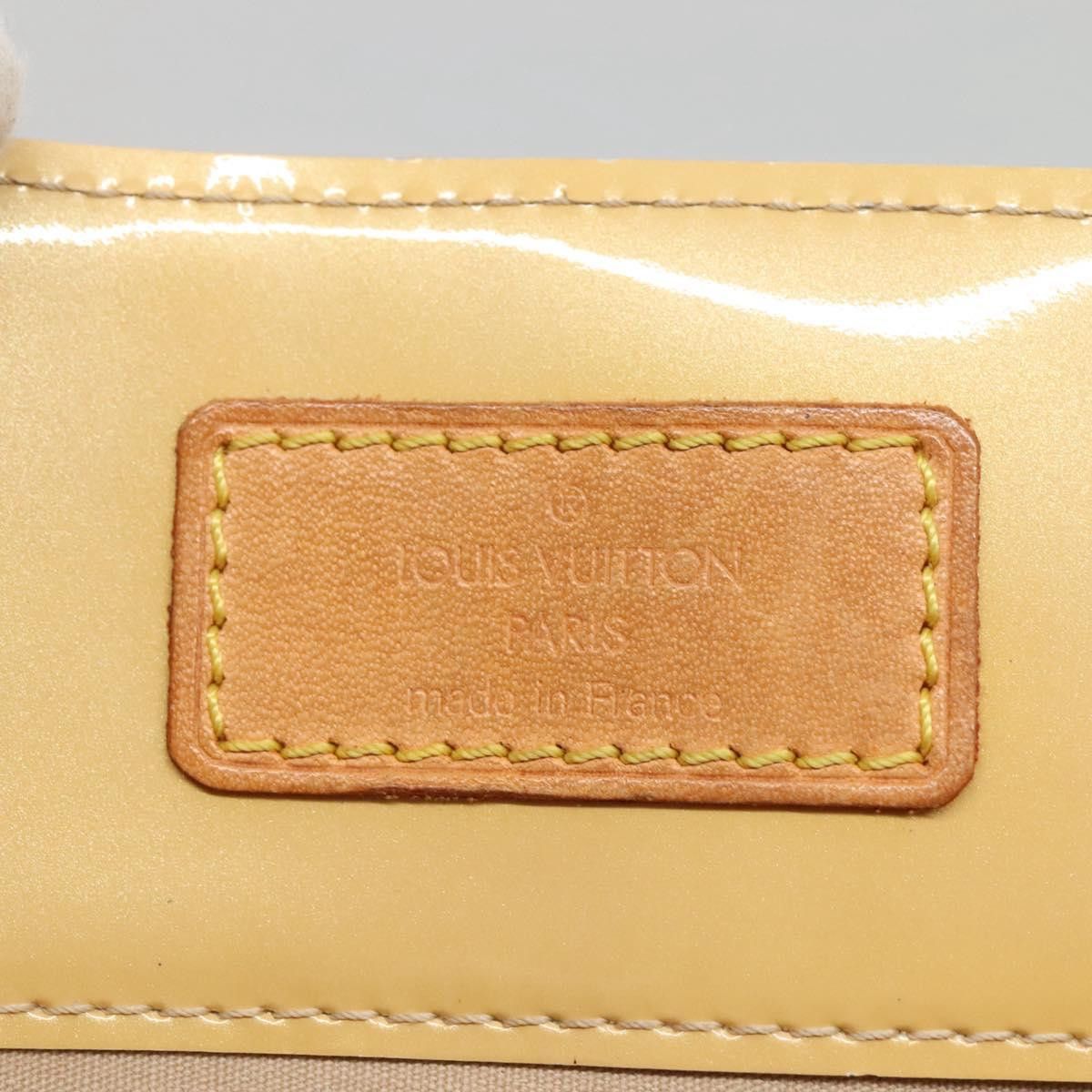 Louis Vuitton LOUIS VUITTON Monogram Vernis Reade MM Hand Bag Beige M91141 Size ONE SIZE - 10 Thumbnail