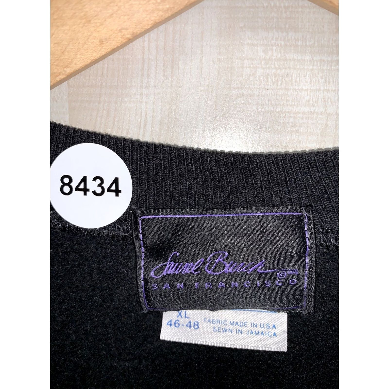 Hanes VINTAGE The Art of Being Human Womens Sweatshirt XL Black 90s Hanes Size XL / US 12-14 / IT 48-50 - 3 Thumbnail