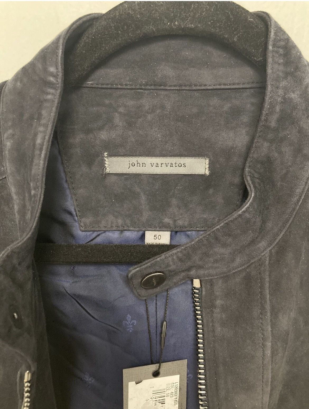 John Varvatos Goat suede Biker Moto vest EU 50 usa 40 Size US M / EU 48-50 / 2 - 13 Thumbnail