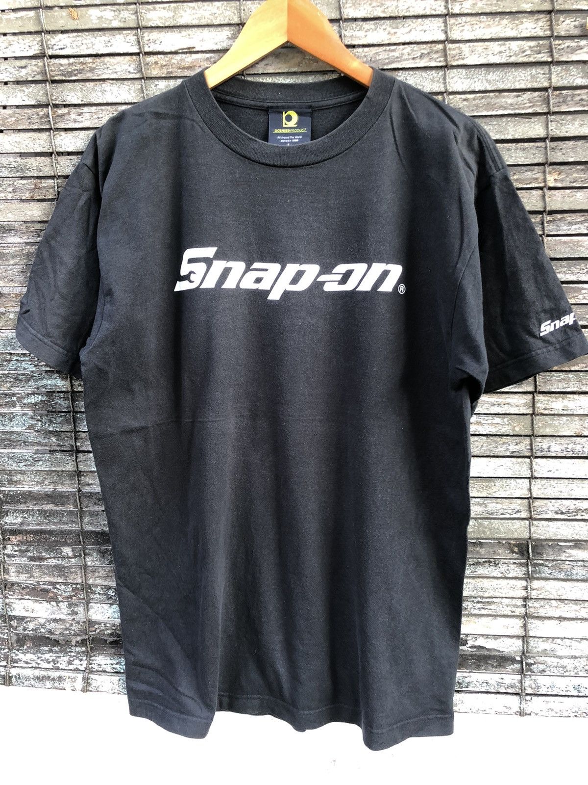 Vintage Vintage 90s Snap On SpellOut Tee X Racing Motorsport Size US L / EU 52-54 / 3 - 1 Thumbnail