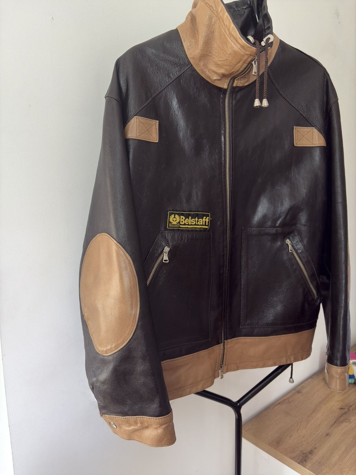 Belstaff × Designer Vintage Belstaff Leather Jacket – Made in England Size US L / EU 52-54 / 3 - 2 Thumbnail