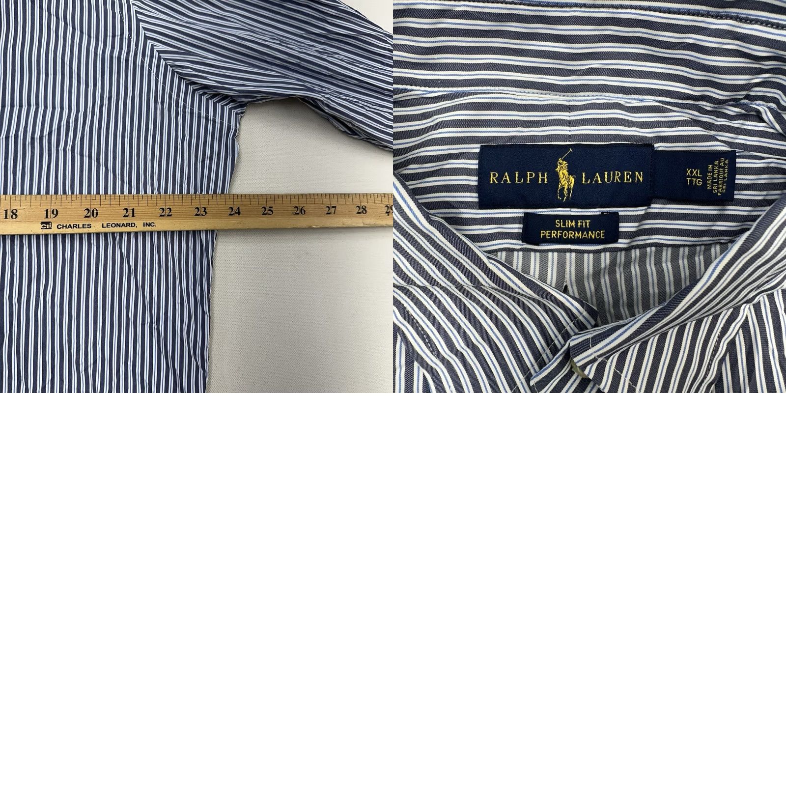 Ralph Lauren Ralph Lauren Performance Slim Fit Button Down Shirt Mens 2XL Blue Striped Size US XXL / EU 58 / 5 - 8 Thumbnail