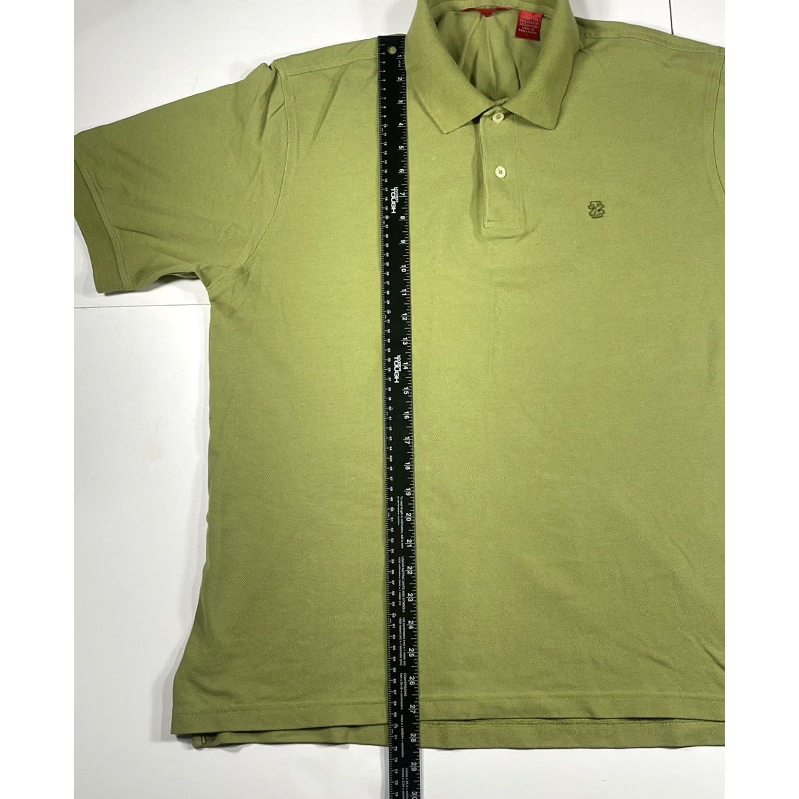 Izod Izod Polo Shirt Men Short Sleeve Size L Green 100% Cotton Solid Polo Rugby Shirt Men’sL Green 100% Cotton Size US L / EU 52-54 / 3 - 4 Thumbnail