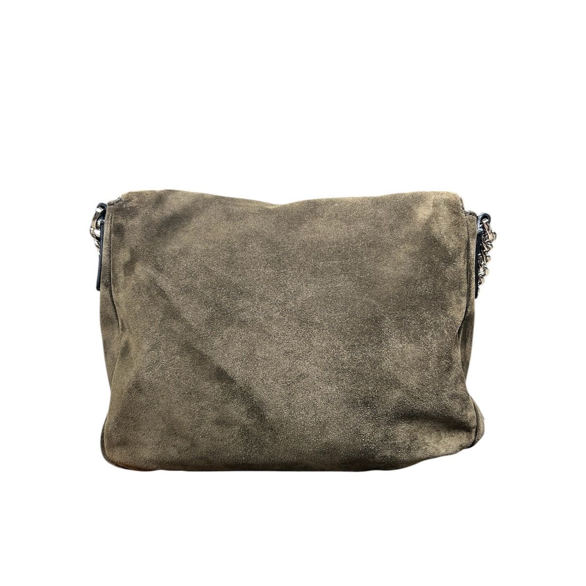 Hugo Boss Hugo Boss Victoria Suede & Leather Crossbody Bag Khaki Olive Size ONE SIZE - 3 Thumbnail