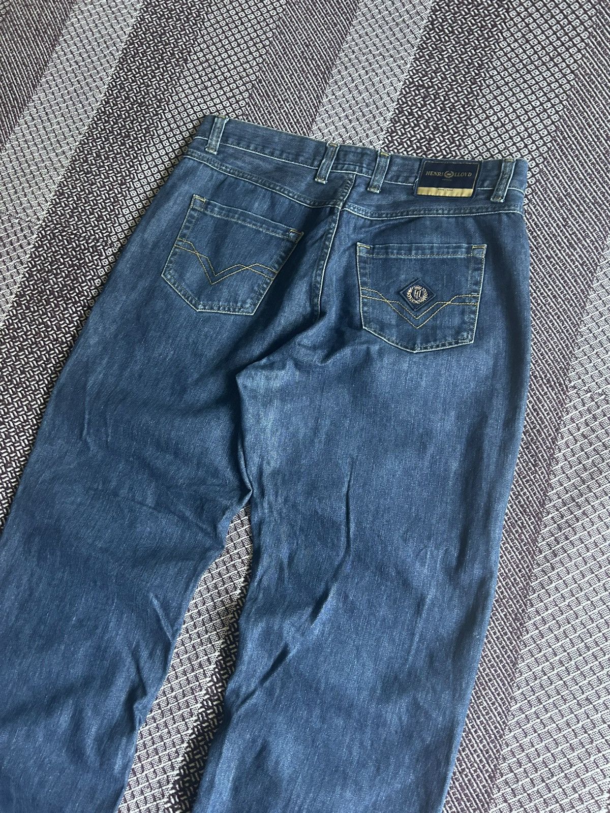 Henri Lloyd Henri Lloyd Denim Baggy Jeans Distressed Solid Style Size 34 Size US 34 / EU 50 - 5 Thumbnail