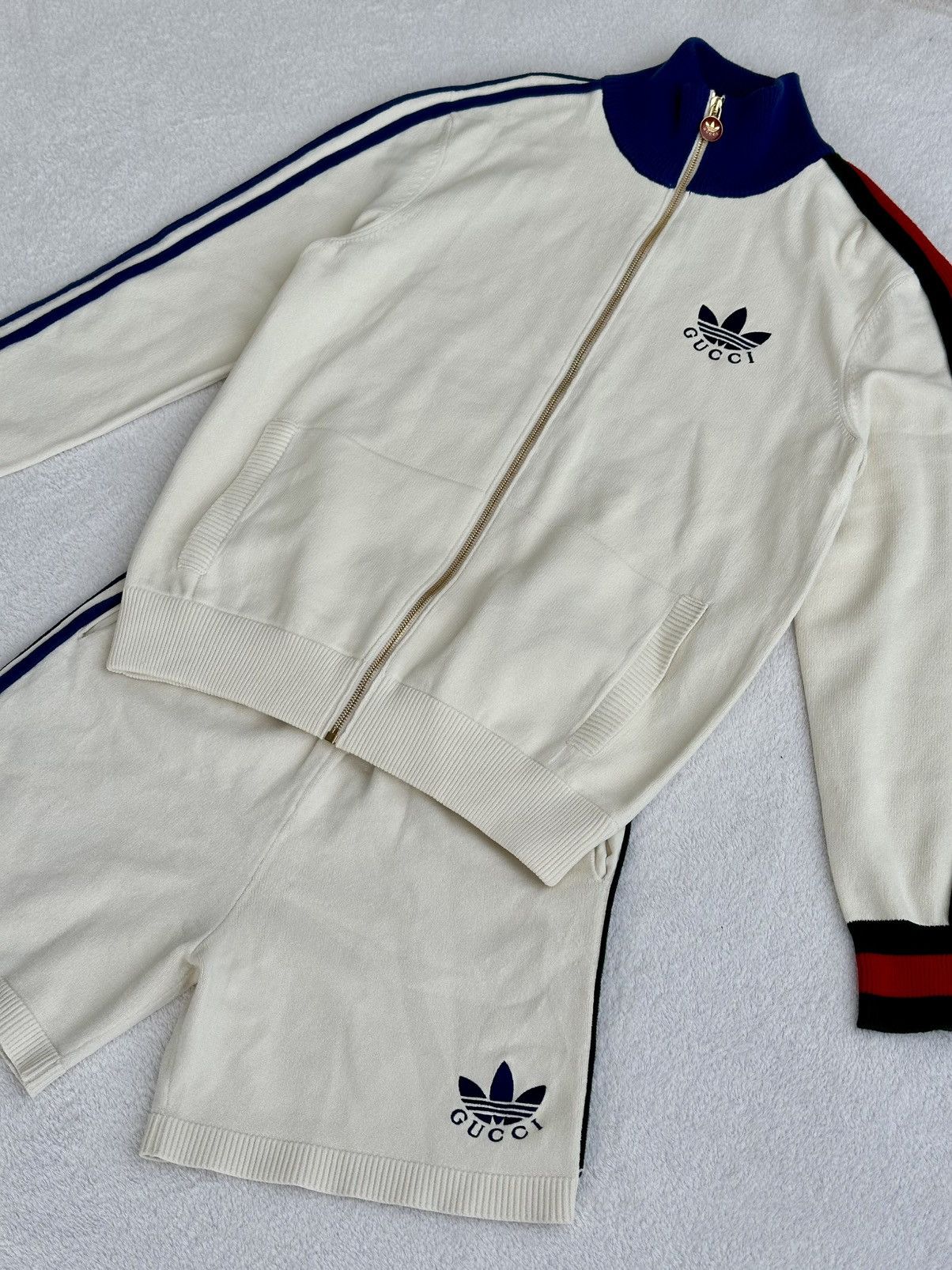 Adidas × Gucci Adidas x Gucci Knit Tracksuit Set - Ivory (Size S), BNWT Size US S / EU 44-46 / 1 - 11 Thumbnail