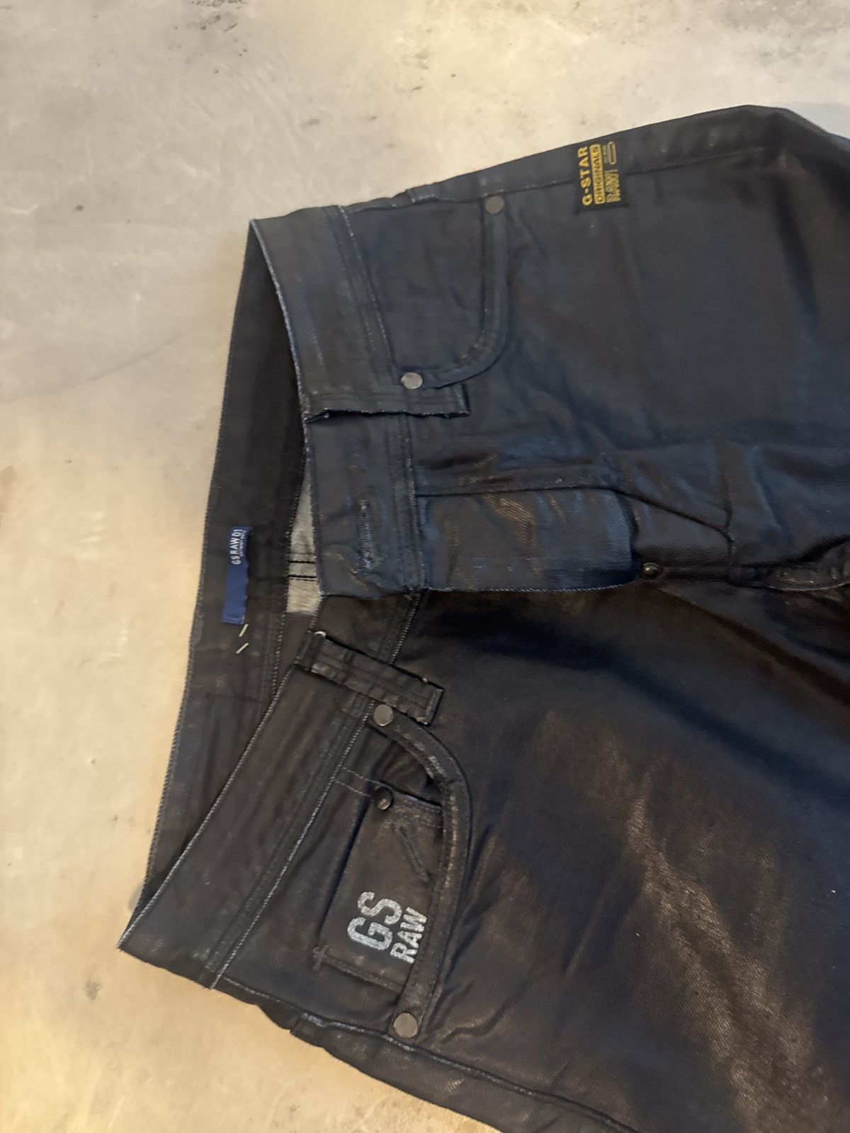 G-Star G Star waxed black denim Size US 29 - 3 Thumbnail