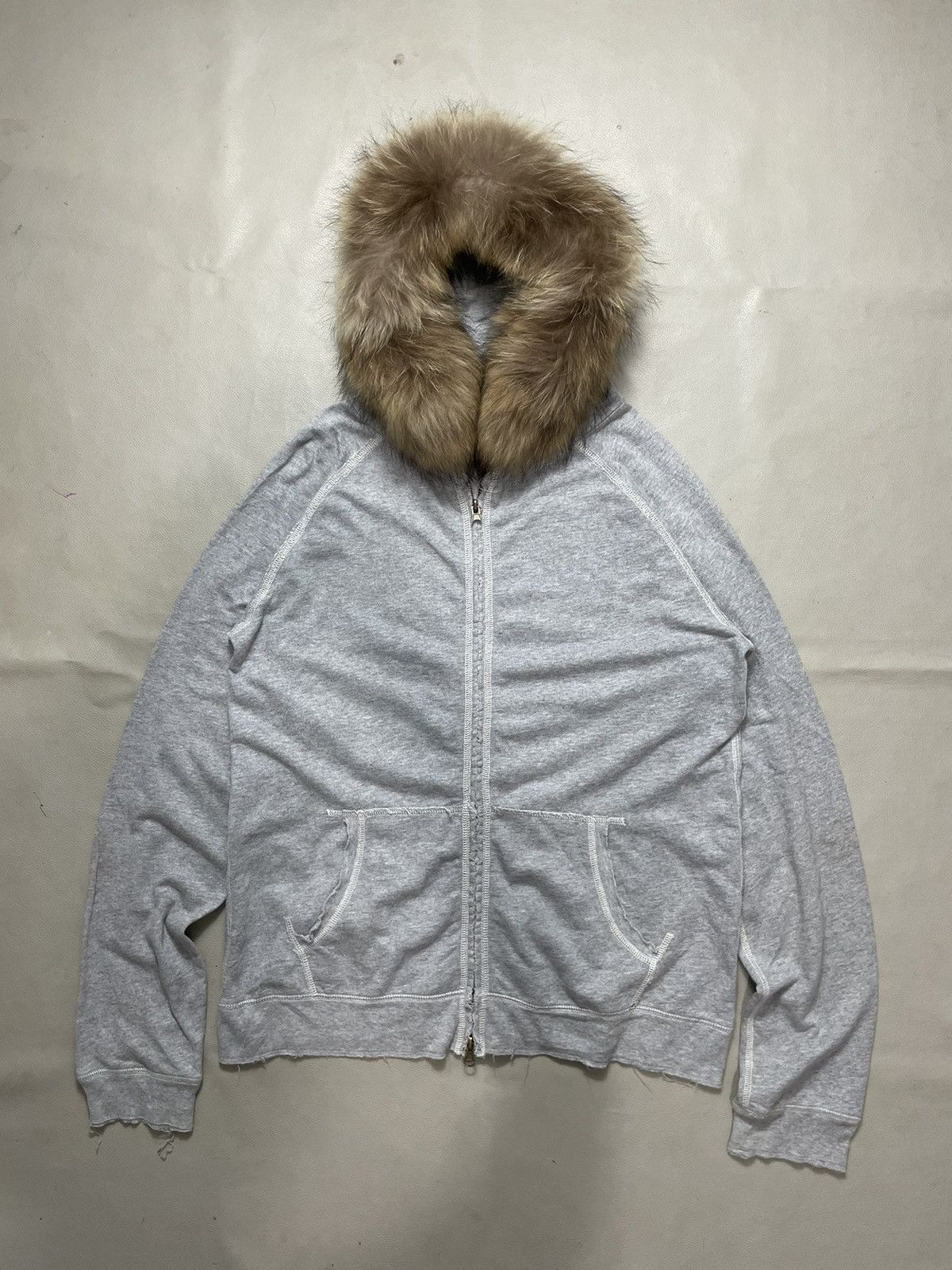 Beauty Beast Eastandstore Distressed Fur Hoodie lgb ifsix style Size US M / EU 48-50 / 2 - 1 Thumbnail
