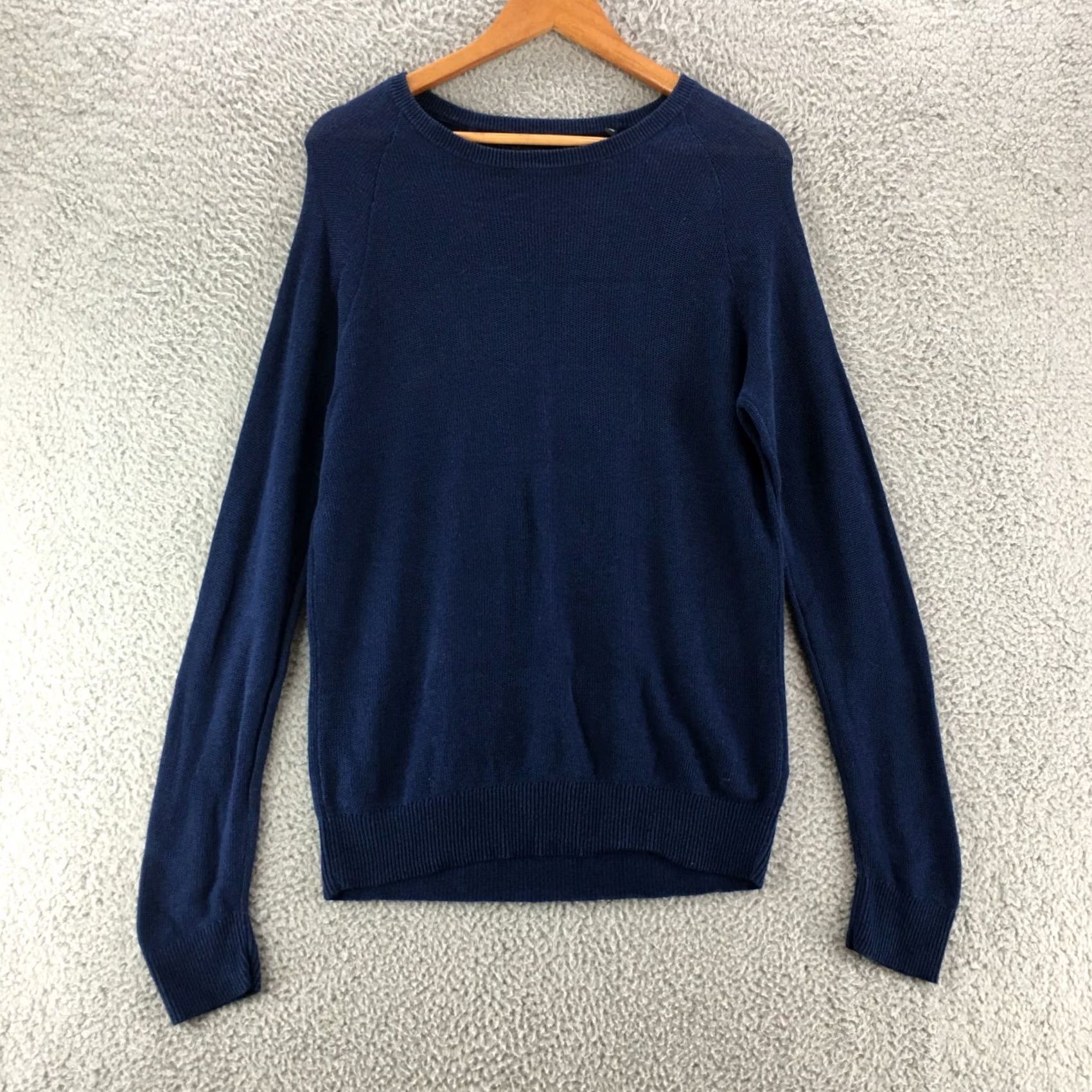 Kenneth Cole Kenneth Cole Pullover Sweater Womens Small Blue Knitted Long Sleeve Round Neck Size S / US 4 / IT 40 - 2 Thumbnail
