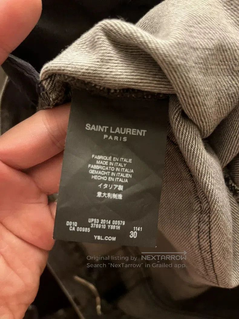 Saint Laurent Paris Saint Laurent Paris Denim Jeans Size 30. Size US 30 / EU 46 - 4 Thumbnail