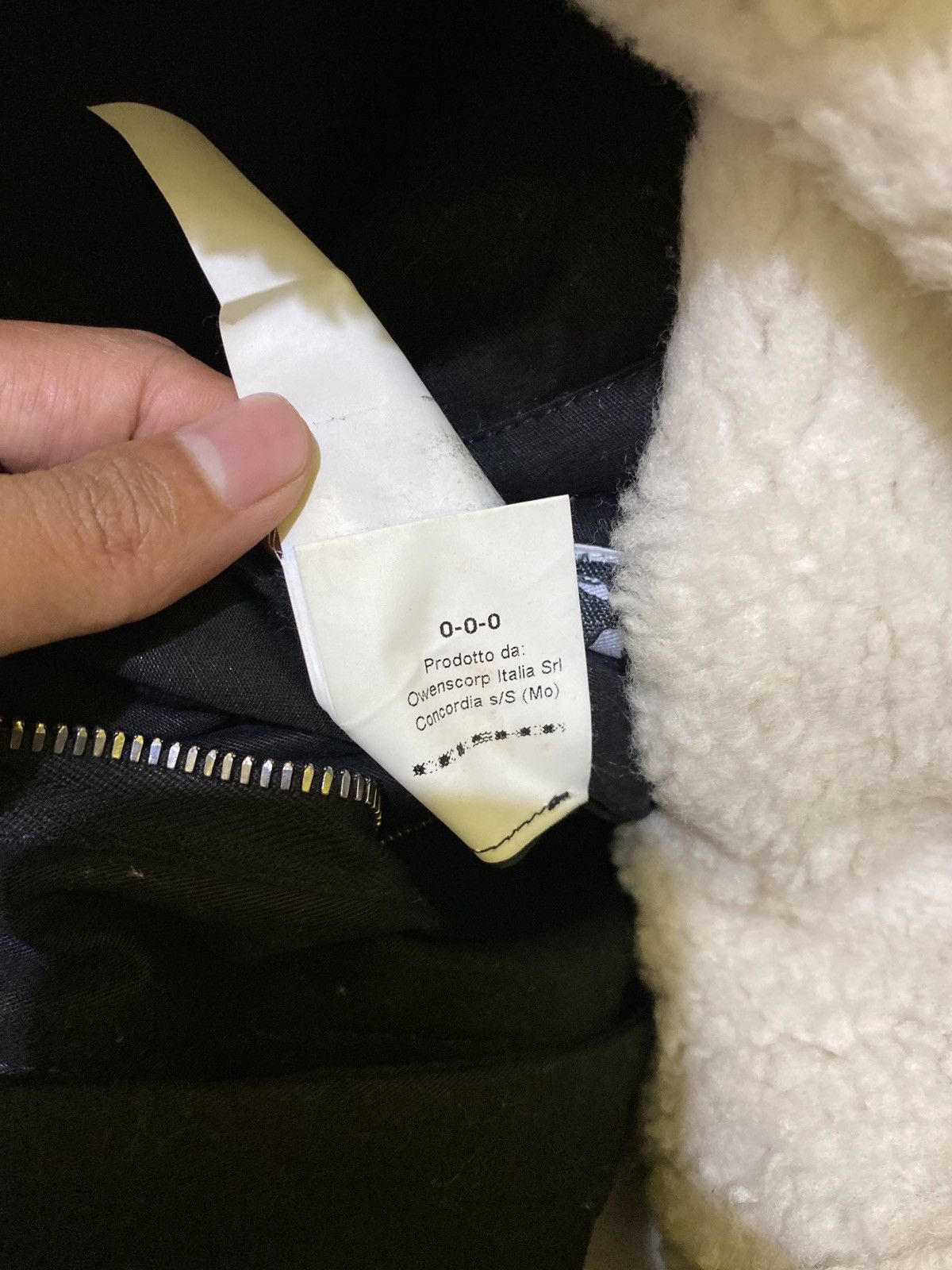 Rick Owens hybrid trucker sherpa mix leather Size US M / EU 48-50 / 2 - 7 Thumbnail