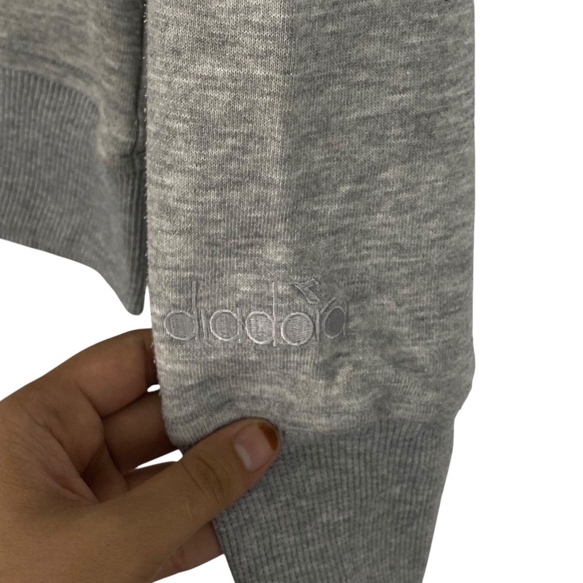 Diadora × Vintage Vintage Diadora Crewneck Sweatshirt Gray Size US L / EU 52-54 / 3 - 5 Thumbnail