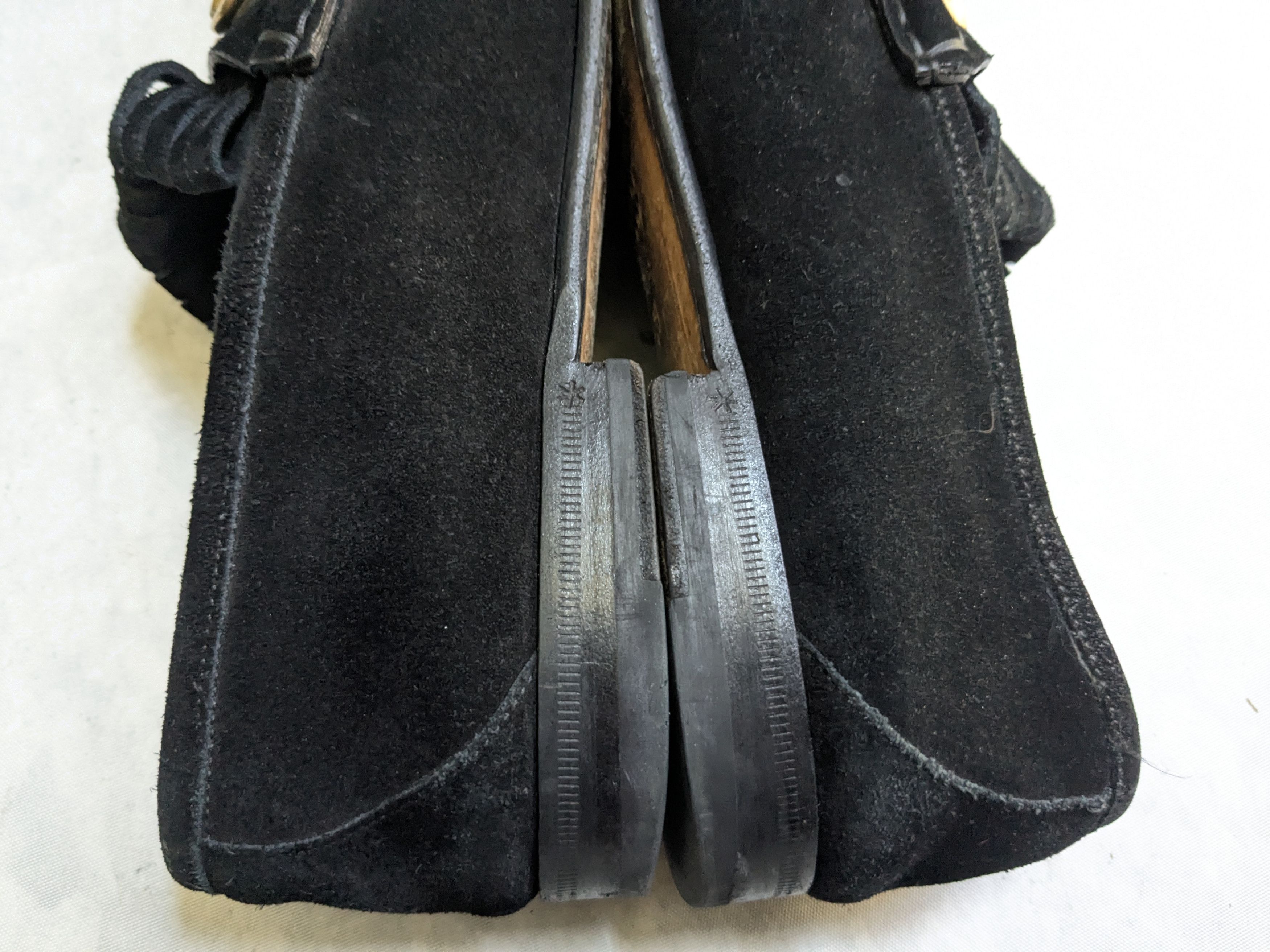 Gucci Gucci Horsebit Loafers Black Suede 10.5 Fringe Size US 10.5 / EU 43-44 - 6 Thumbnail