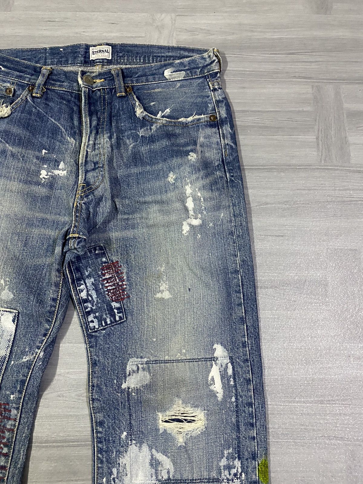 Japanese Brand Designer Eternal Japan Distresed Denim Size US 30 / EU 46 - 4 Thumbnail