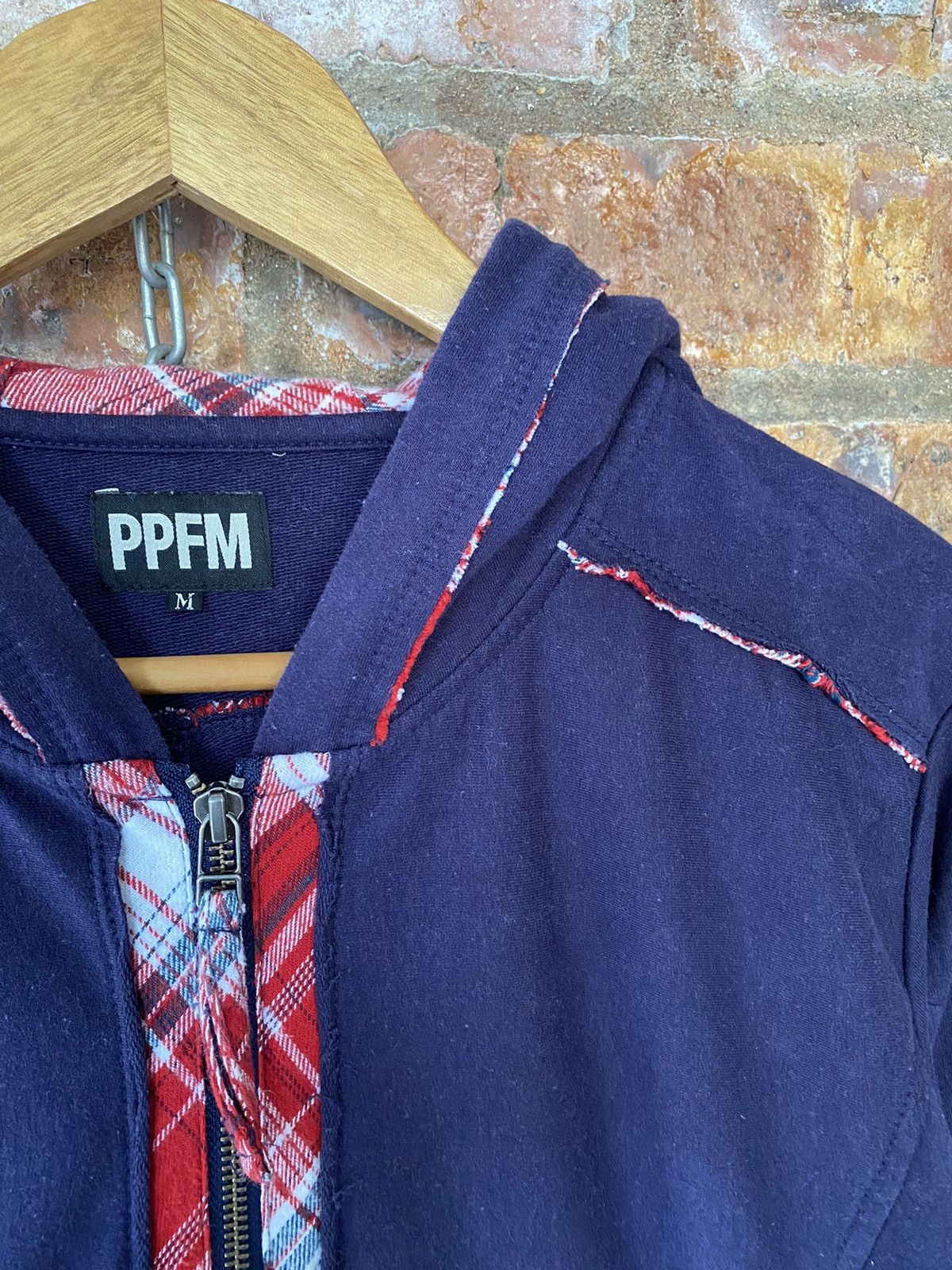 PPFM PPFM Native check trim hoodie Size US S / EU 44-46 / 1 - 5 Thumbnail
