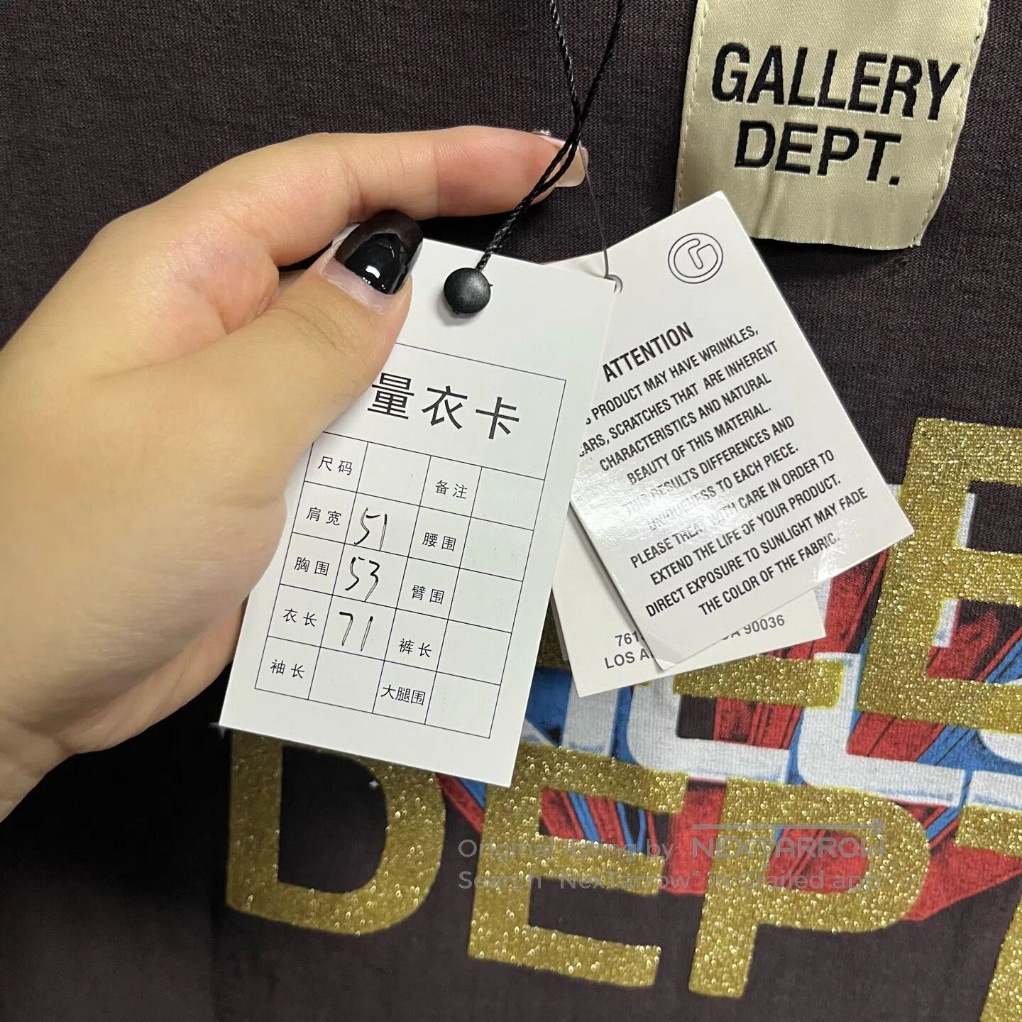 Gallery Dept. gallery dept Short-sleeved T-shirt with round-neck design Size US M / EU 48-50 / 2 - 4 Thumbnail