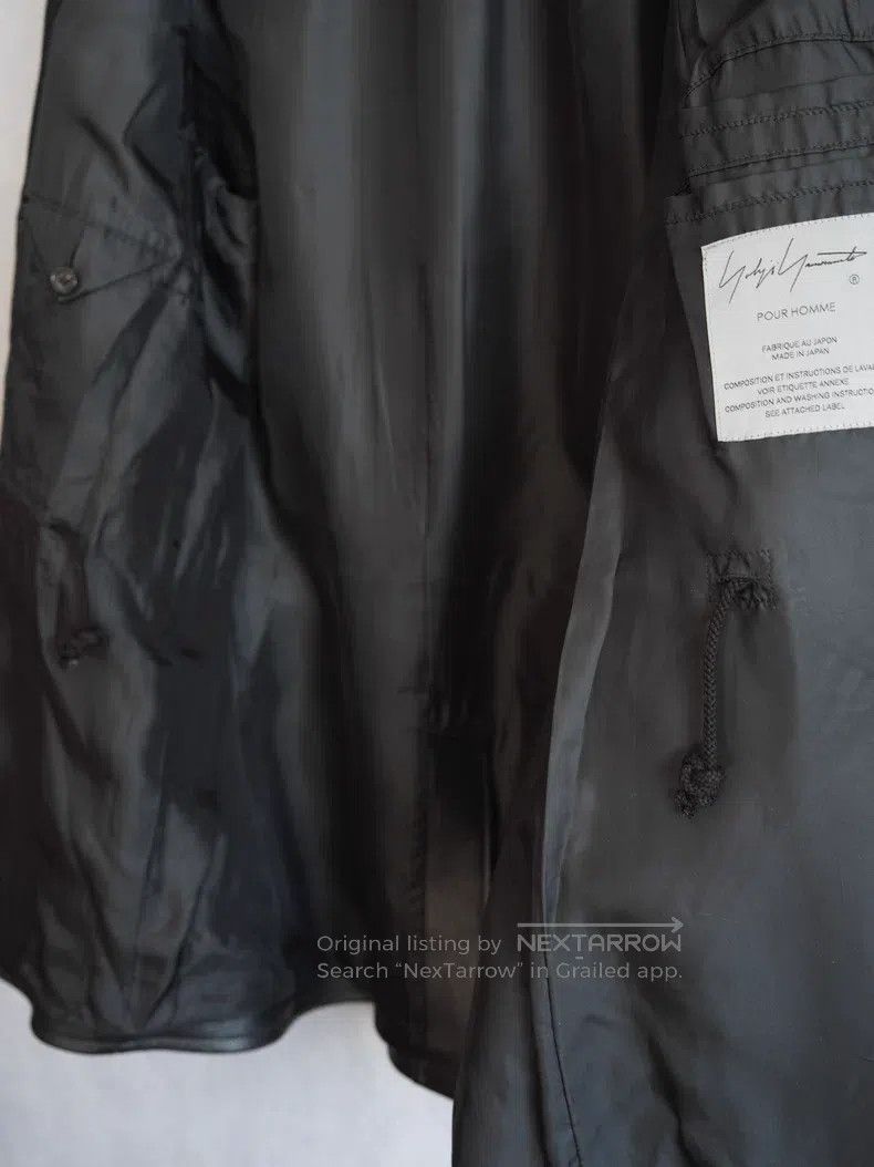 Yohji Yamamoto YOHJI YAMAMOTO Double-breasted Buffalo Leather Jacket Size US M / EU 48-50 / 2 - 8 Thumbnail