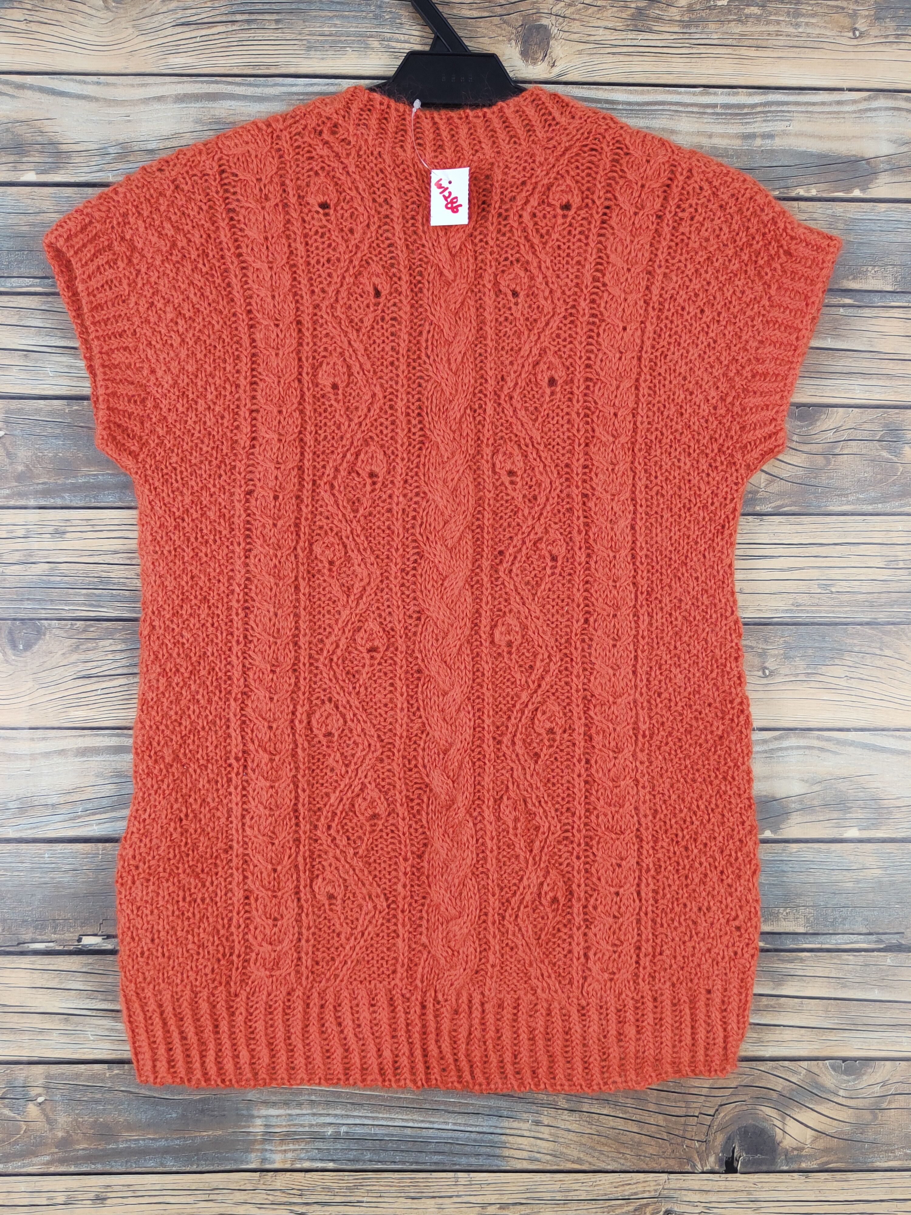Japanese Brand Japanese Brand Orange Knitwear Sweater Vests #W1286 Size S / US 4 / IT 40 - 7 Thumbnail