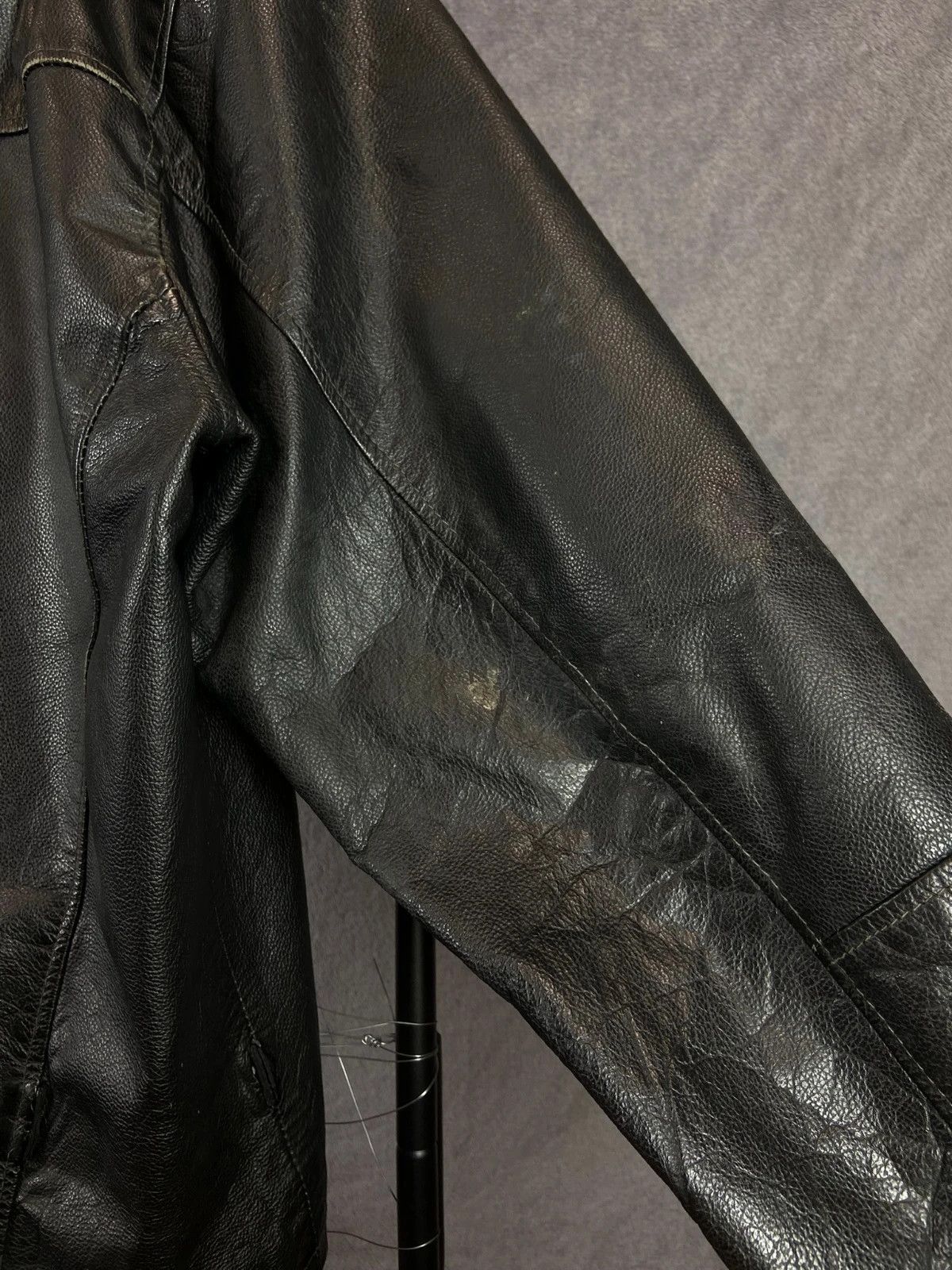 Route 66 Route 66 Oversized Leather Jacket Black Y2K Size US L / EU 52-54 / 3 - 5 Thumbnail
