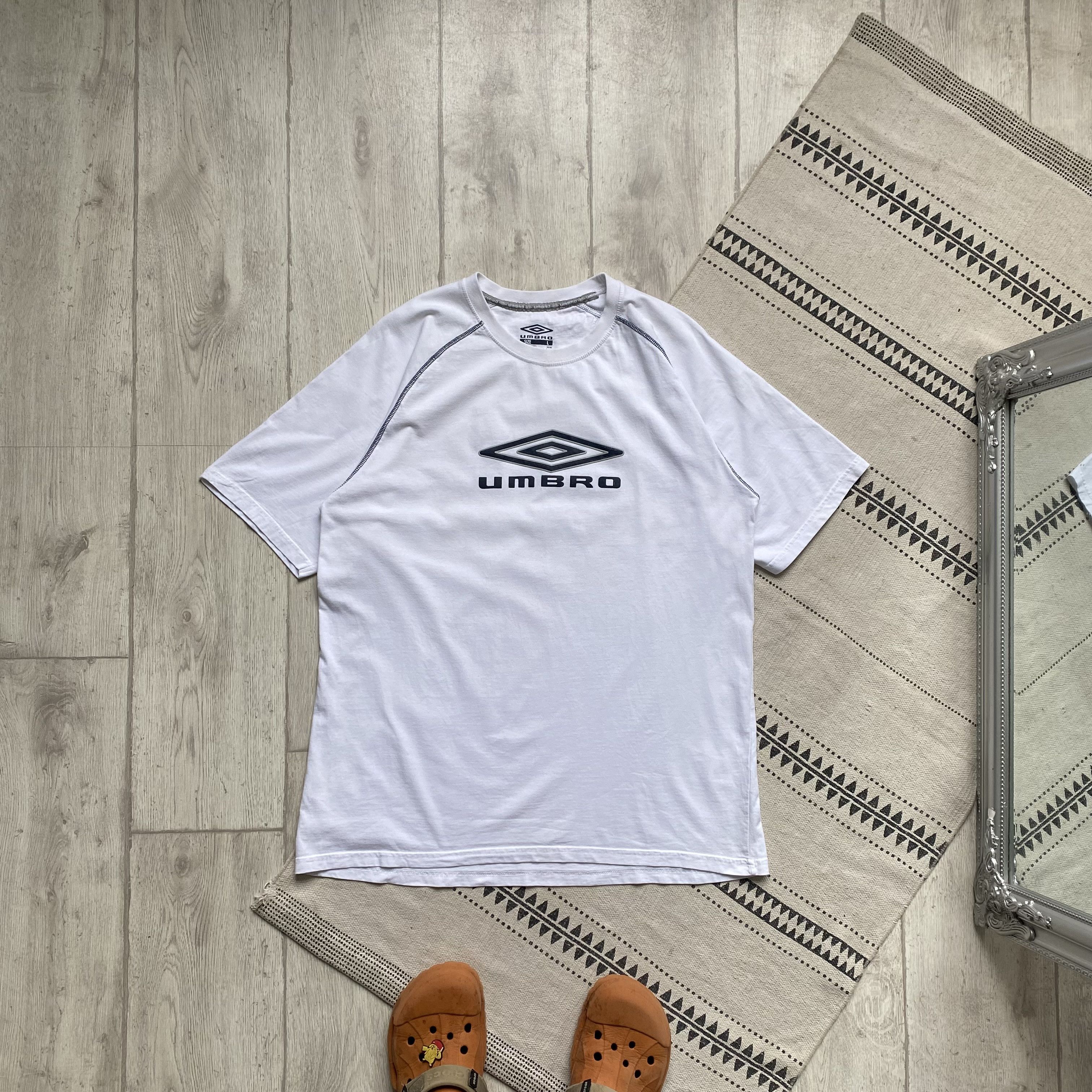 Umbro 🕸️ Vintage Umbro tee center logo England Drill Size US L / EU 52-54 / 3 - 1 Thumbnail