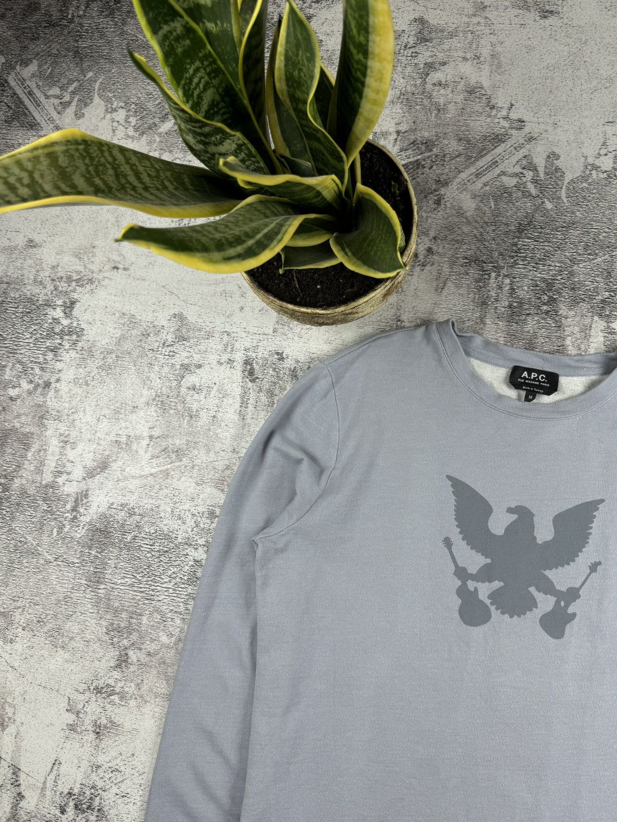 A.P.C. A.P.C APC Rue Madame Paris Eagle Relaxed Sweatshirt Pullover Size US M / EU 48-50 / 2 - 5 Thumbnail
