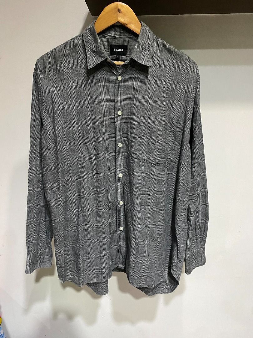 Beams Plus Beams Japan Cotton And Linen-blend Oversized Shirt Size US L / EU 52-54 / 3 - 1 Thumbnail