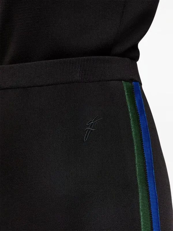 Salvatore Ferragamo o1s1rm0126 Striped Knit Track Pant in Black Size 26" / US 2 / IT 38 - 5 Thumbnail