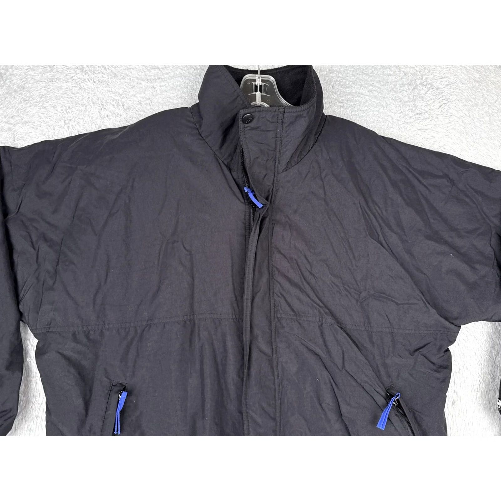 Helly Hansen Helly Hansen Jacket Men L Black Bomber Insulated Fleece Lined Zip Pockets Stand-Up Collar Outdoor Hiking Casual Fibers: Nylon Shell, Polyester Lining Size US L / EU 52-54 / 3 - 6 Thumbnail