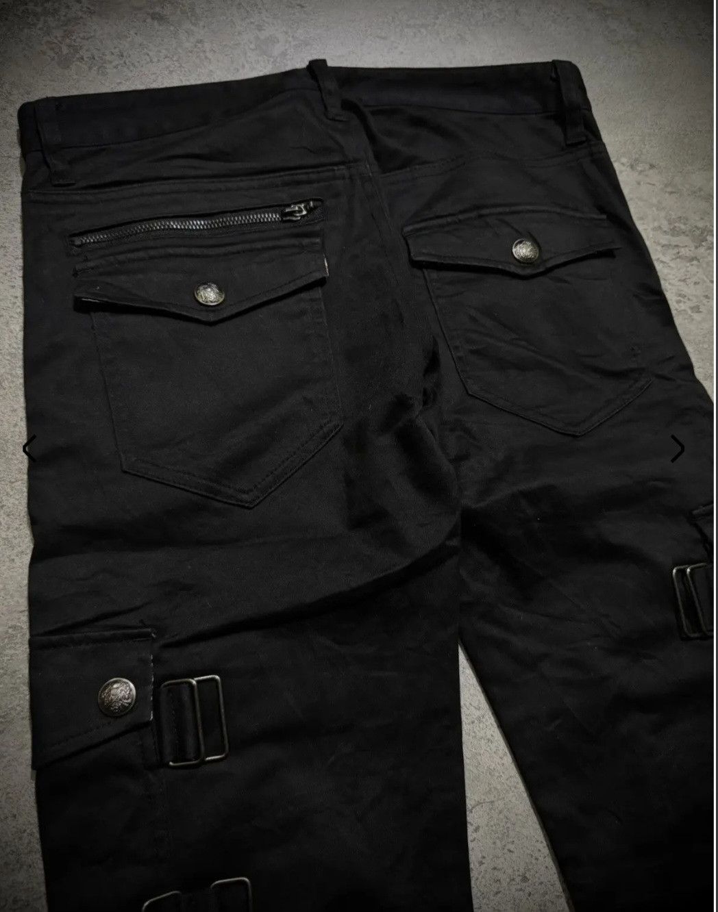 BERNINGS SHO 2000's BERNINGS SHO Punk Bondage MultiZipper Cargo pants Size US 30 / EU 46 - 4 Thumbnail