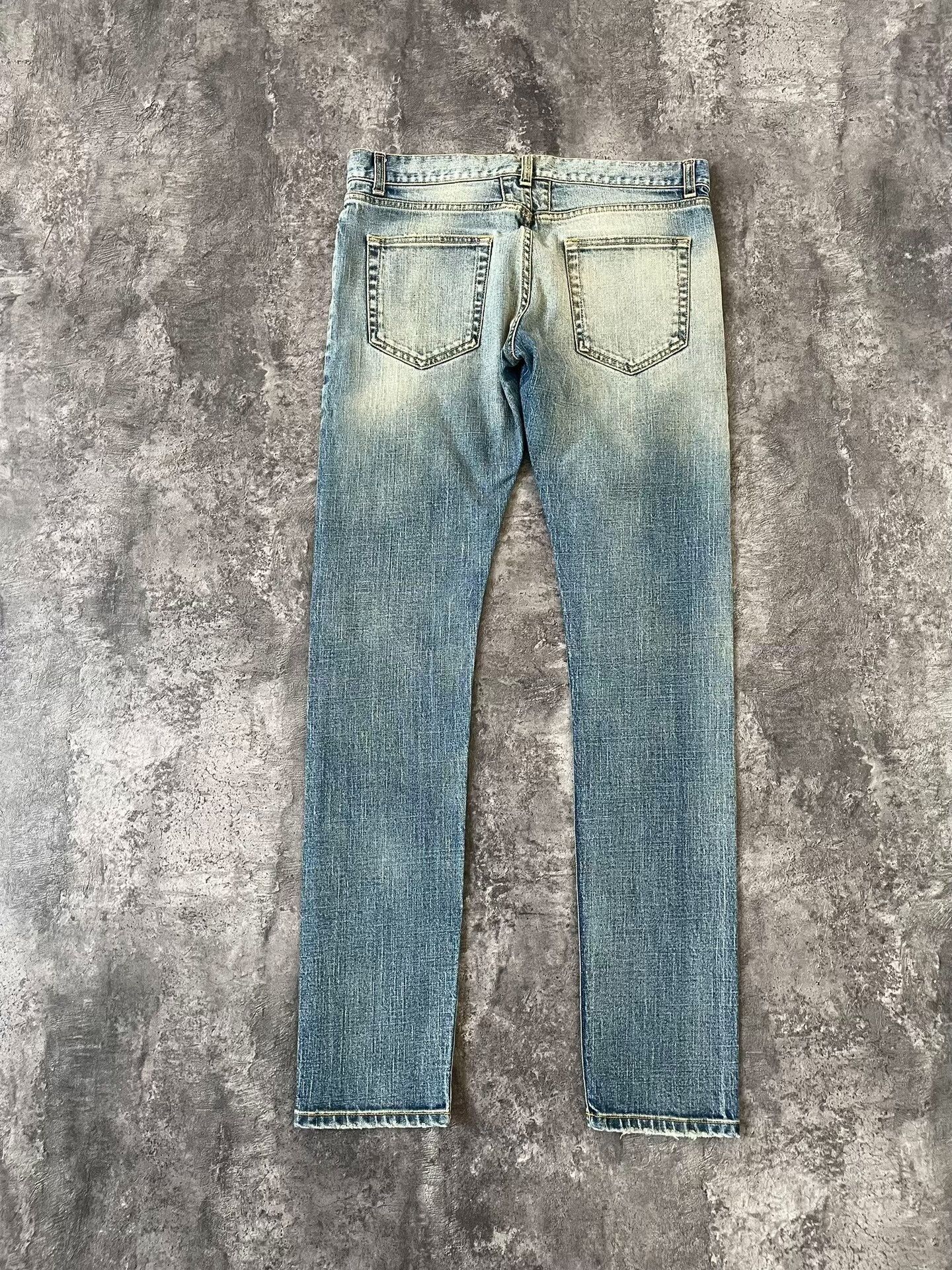 Saint Laurent Paris Saint Laurent Light Blue Stone Washed Jeans. Size US 32 / EU 48 - 4 Thumbnail