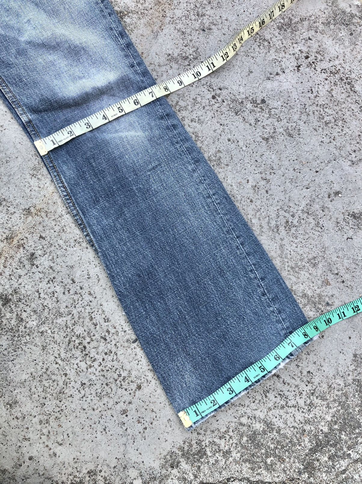 Japanese Brand FLARED⚡️⚡️INED HOMME WASHED BLUE DENIM Size US 30 / EU 46 - 9 Thumbnail
