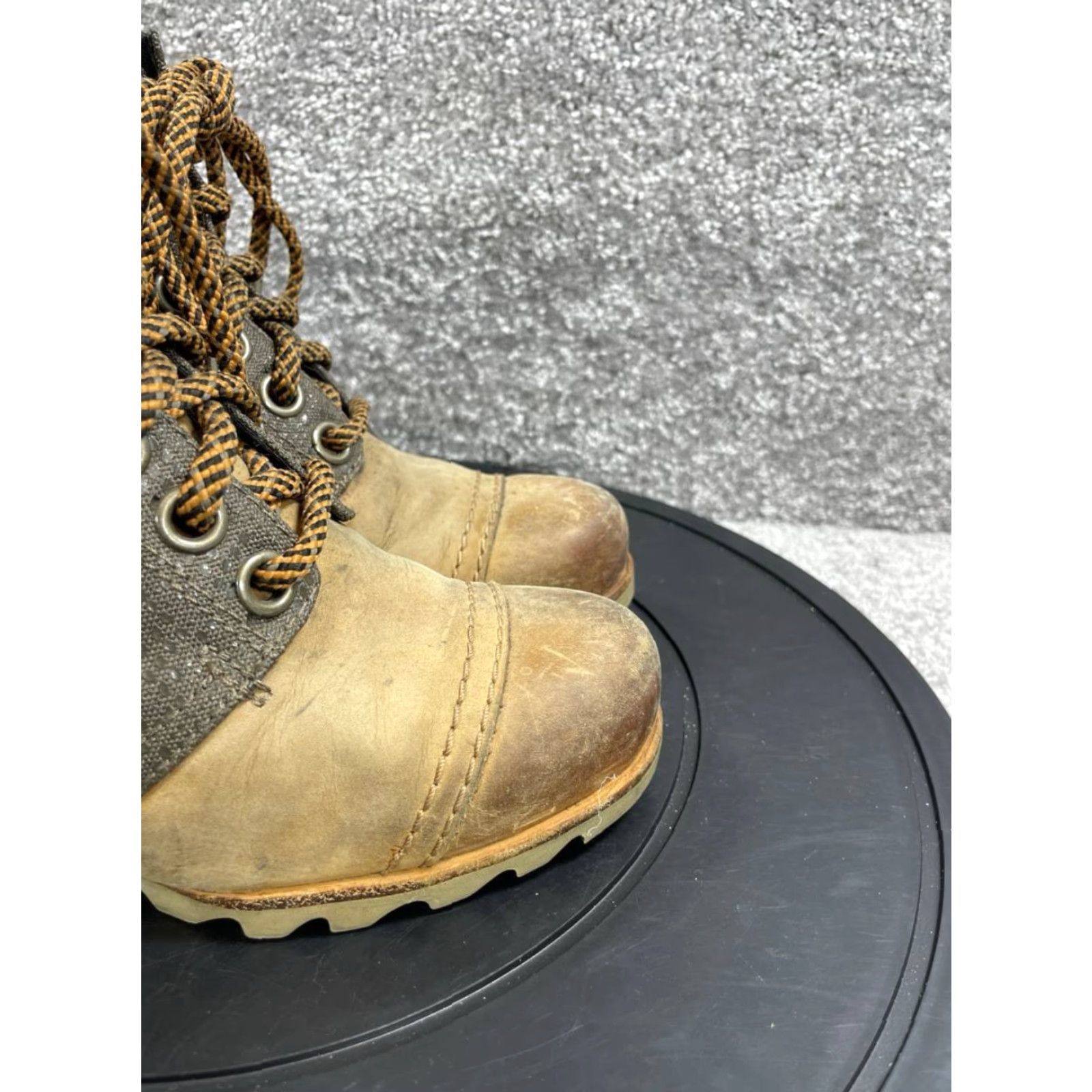 SOREL VINTAGE Sorel Women’s Bootie Shoes Size 6 US Brown Leather Waterproof Wedge Ankle Casual Fall Winter Size US 6 / IT 36 - 2 Thumbnail