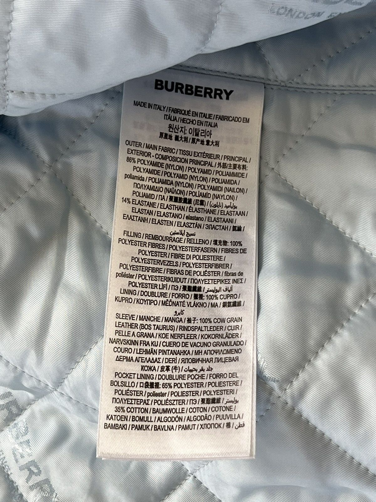 Burberry Burberry Embroidered Graphic Leather Varsity Jacket Size US M / EU 48-50 / 2 - 11 Thumbnail
