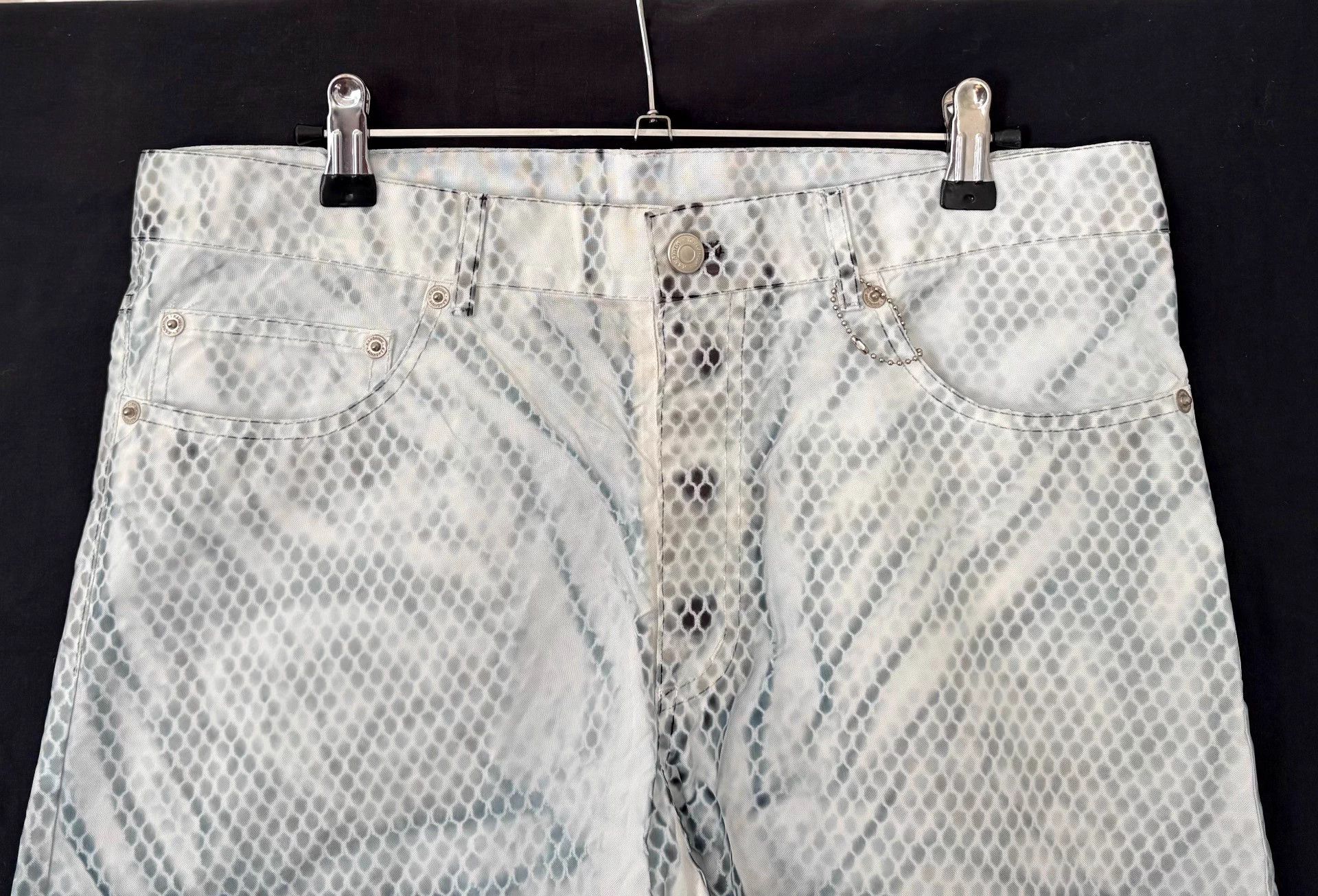 KANGHYUK Kanghyuk Men Abstract Snake Print Pants L 23FW NWT Size US 35 - 3 Thumbnail