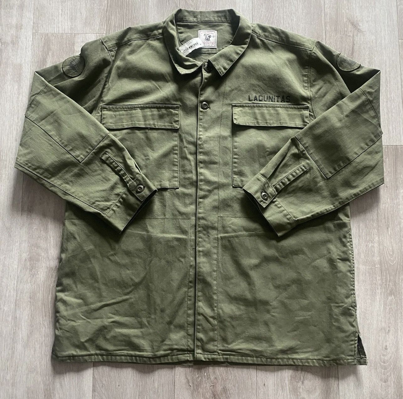 Vintage Lagunitas Brewing Co. Olive Green Military Jacket Size US S / EU 44-46 / 1 - 1 Thumbnail