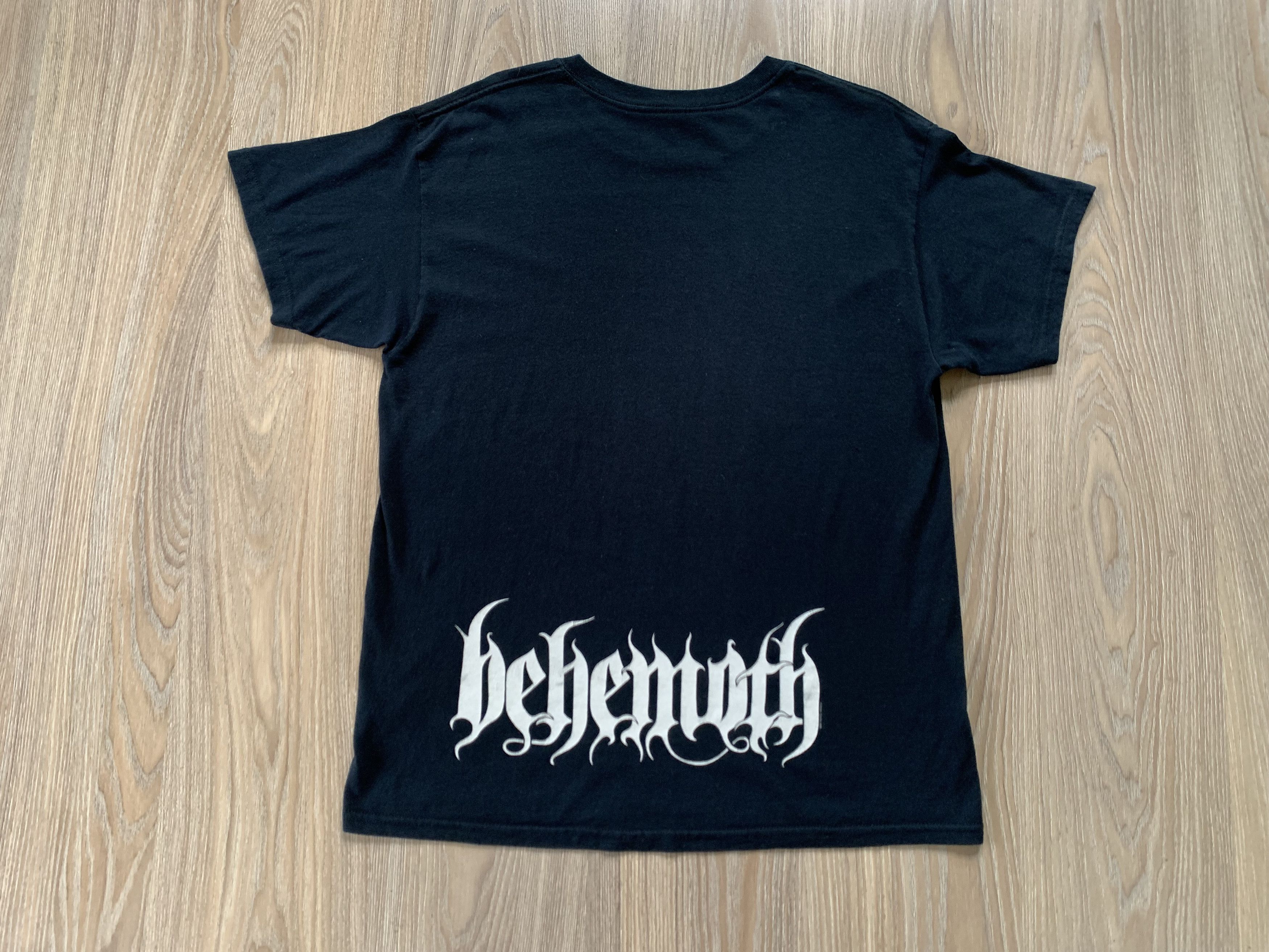Band Tees × Gildan × Vintage Vintage Behemoth 2006 Black Metal Band T-Shirt Size US L / EU 52-54 / 3 - 3 Thumbnail