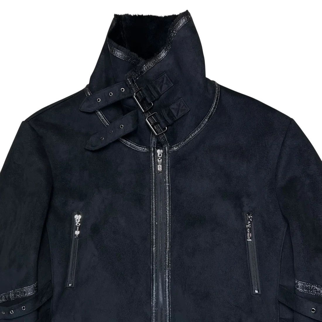 Balmain Balmain Multi Strap Faux Suede Coat - 90s Size US S / EU 44-46 / 1 - 4 Thumbnail