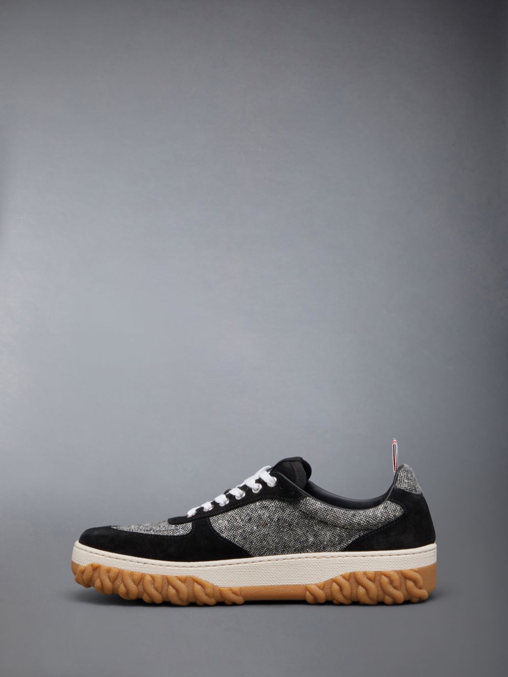 Thom Browne o1s22i1n1124 Tweed Sneakers in Multicolor Size US 7 / EU 40 - 3 Thumbnail