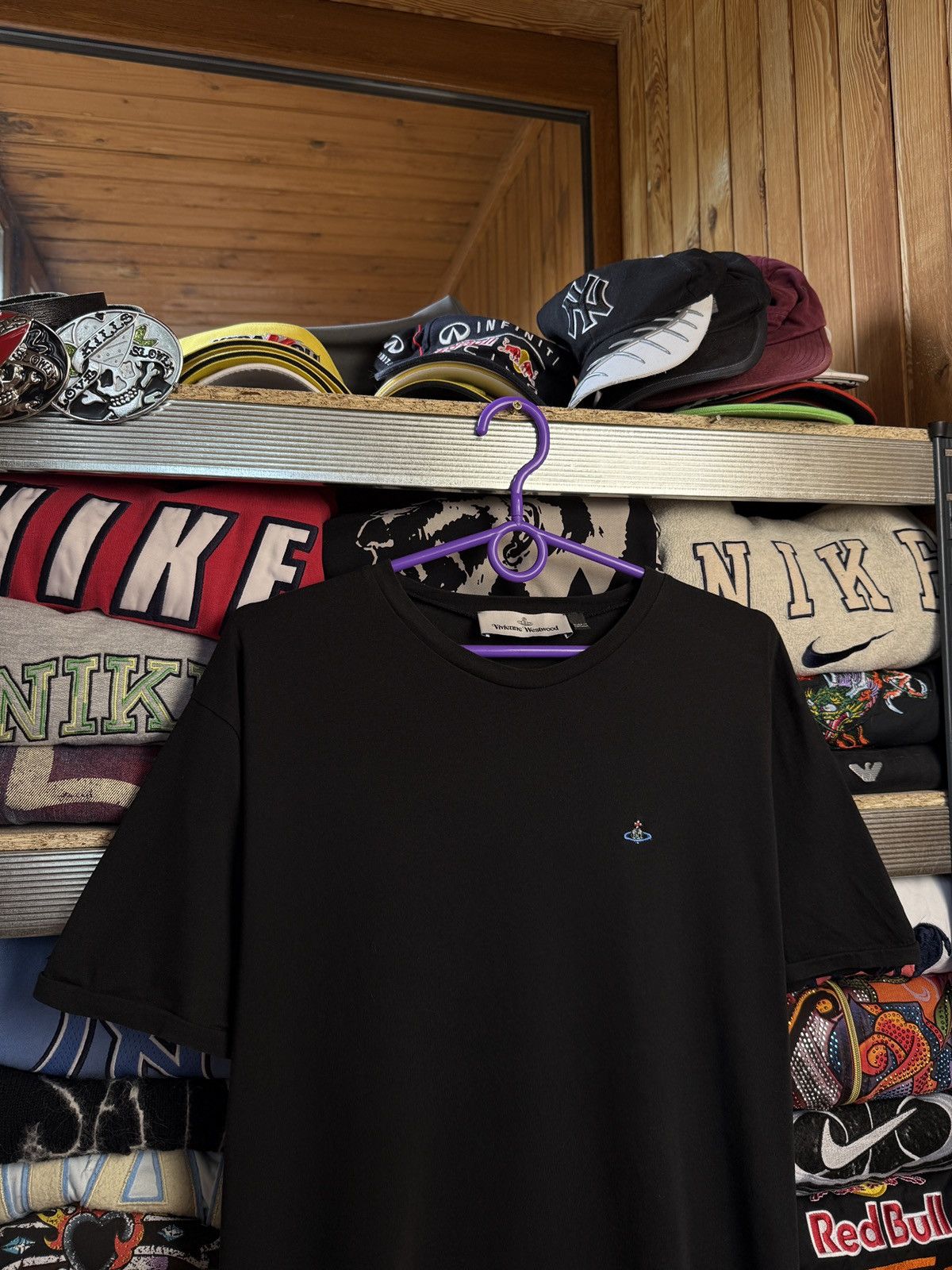 Japanese Brand Vivienne Westwood Black Tee Shirt Logo Size US XL / EU 56 / 4 - 3 Thumbnail