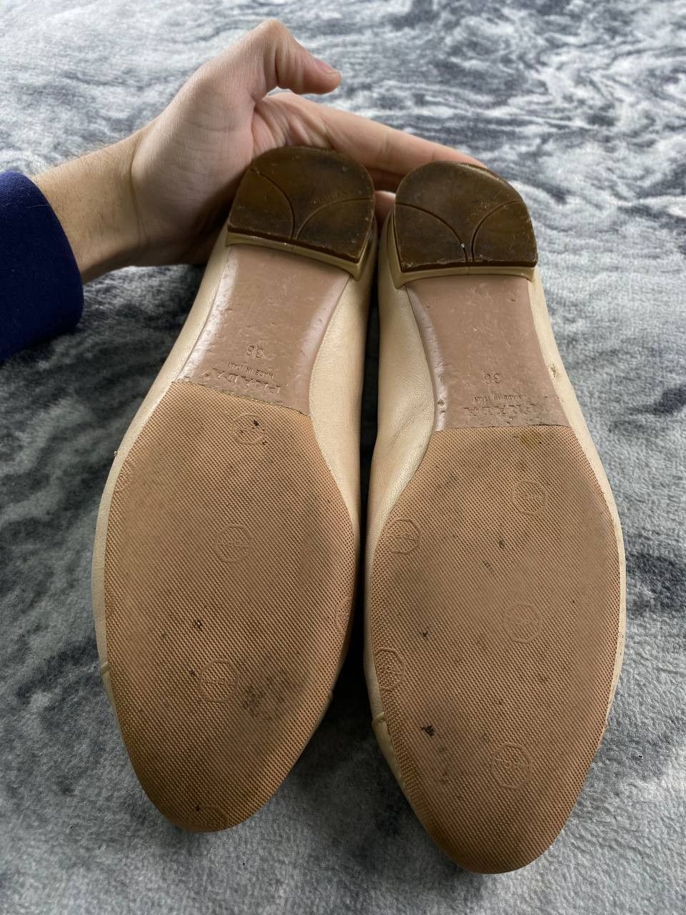 Prada Prada Quilted Bow Leather Ballet Flats Women Size 38 Beige Size US 8 / IT 38 - 17 Thumbnail