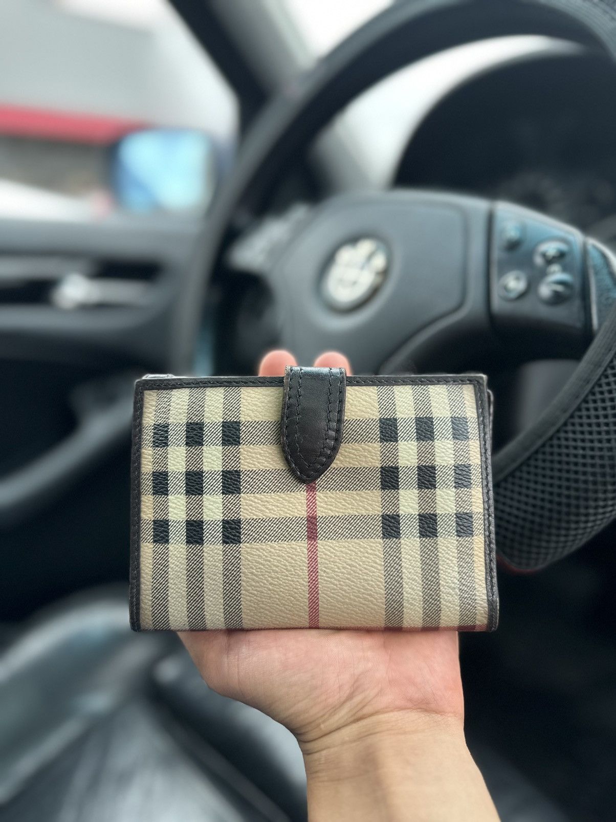 Burberry × Vintage Unisex Wallet Burberry London Monogram leather Made in Italy Size ONE SIZE - 2 Thumbnail