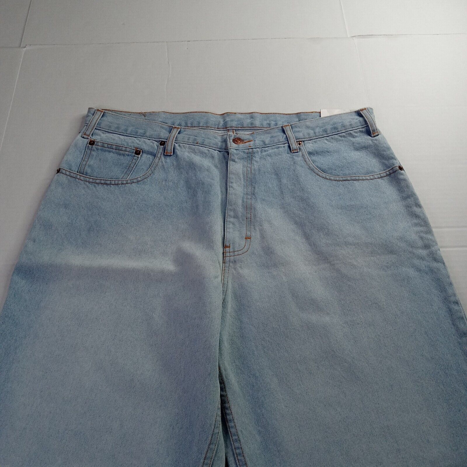Jordache Jordache Basics Jeans Mens 38x32 Relaxed Fit Light Wash Blue Size US 38 / EU 54 - 4 Thumbnail
