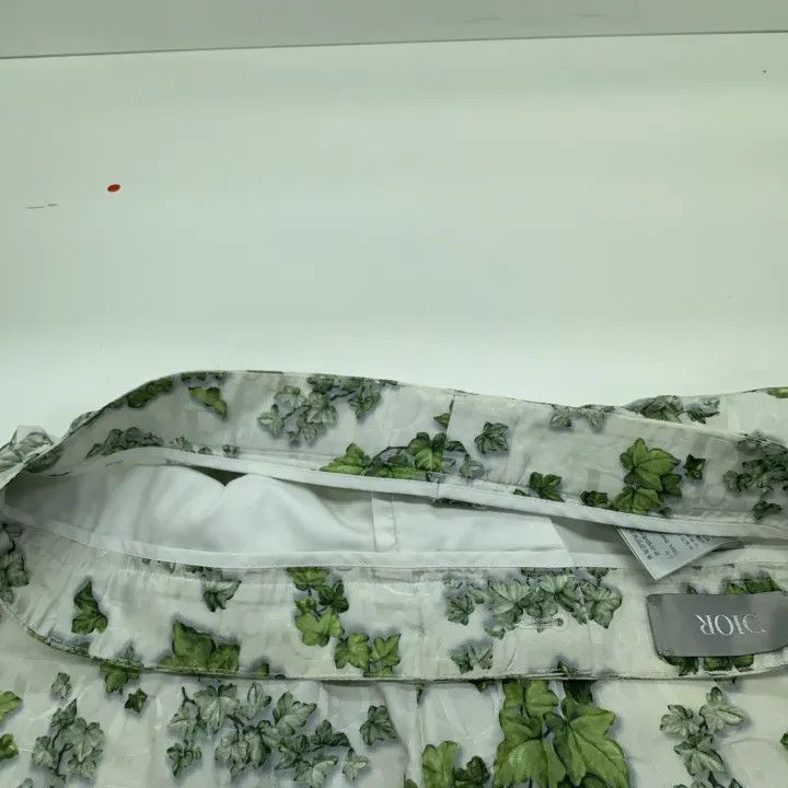 Dior Dior Green Floral Print Loose Shorts 0079-2507 Size US 44 / EU 60 - 6 Thumbnail