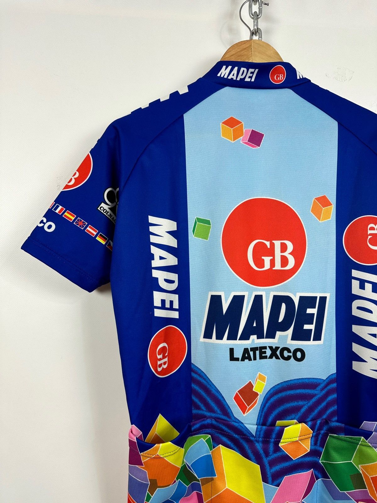 Vintage 1997 Vintage Mapei GB Paris-Roubaix Cycling Jersey Size US XL / EU 56 / 4 - 13 Thumbnail